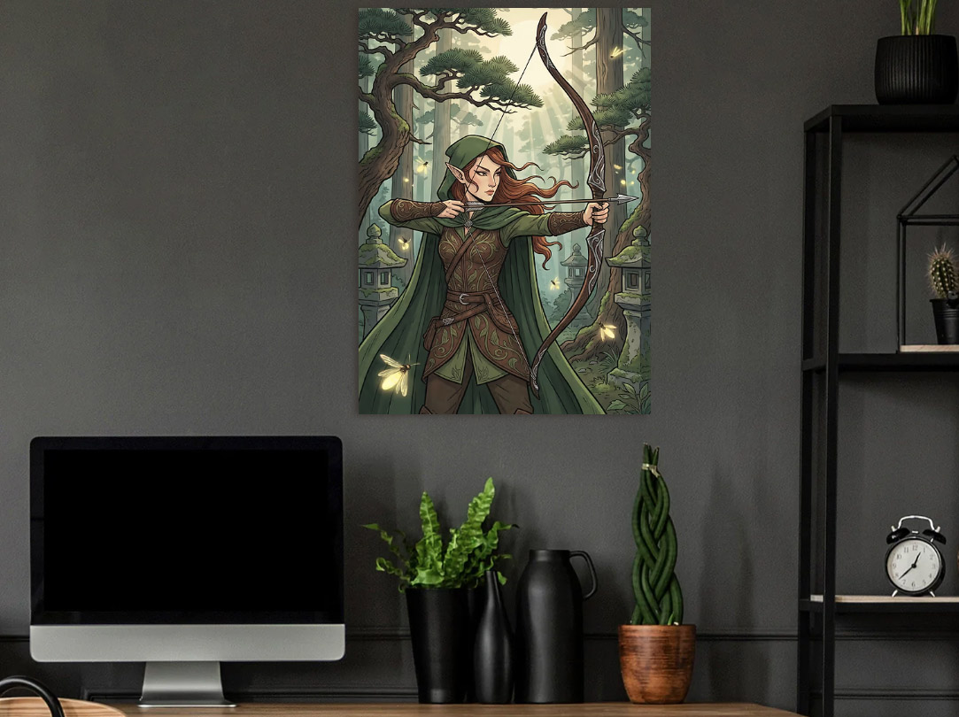 Elf Archer in Forest